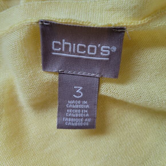 Chico's Women's XL Open Front Waterfall Cardigan - Picture 4 of 7